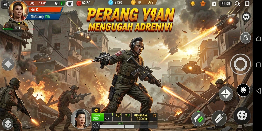 Tampilan gameplay seru dan menyenangkan di 8180
