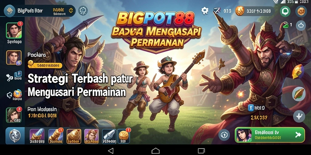 Tampilan gameplay strategi yang seru dan menegangkan di BIGPOT88.