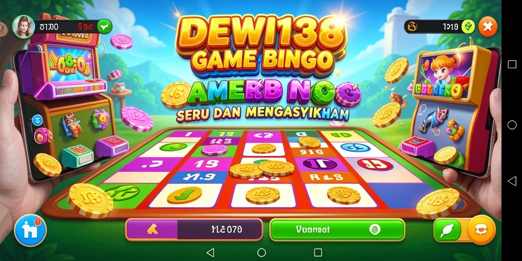 Menampilkan gameplay seru dari permainan Bingo DEWI138.