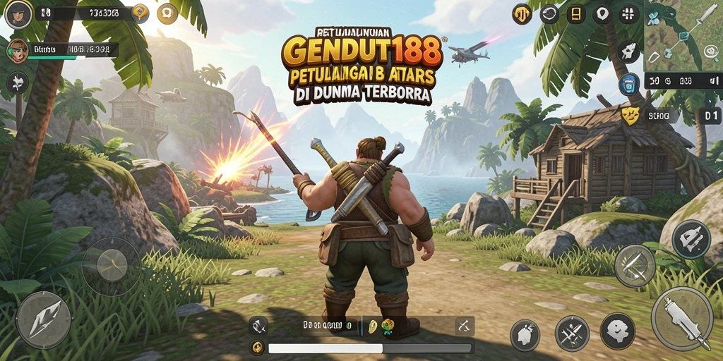 Tampilan gameplay menakjubkan dari GENDUT188 di dunia terbuka.