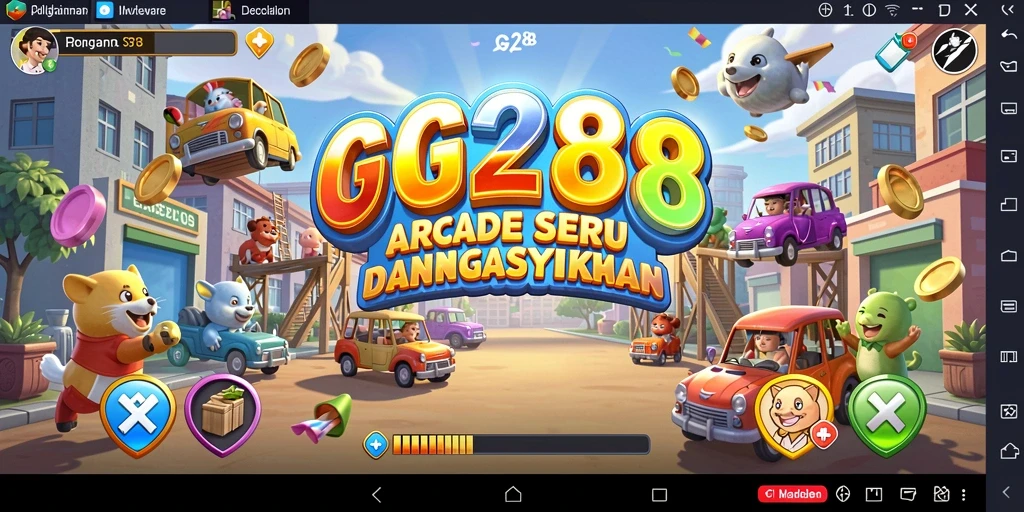 Screenshot GG288 menampilkan aksi gameplay Arcade yang mendebarkan.