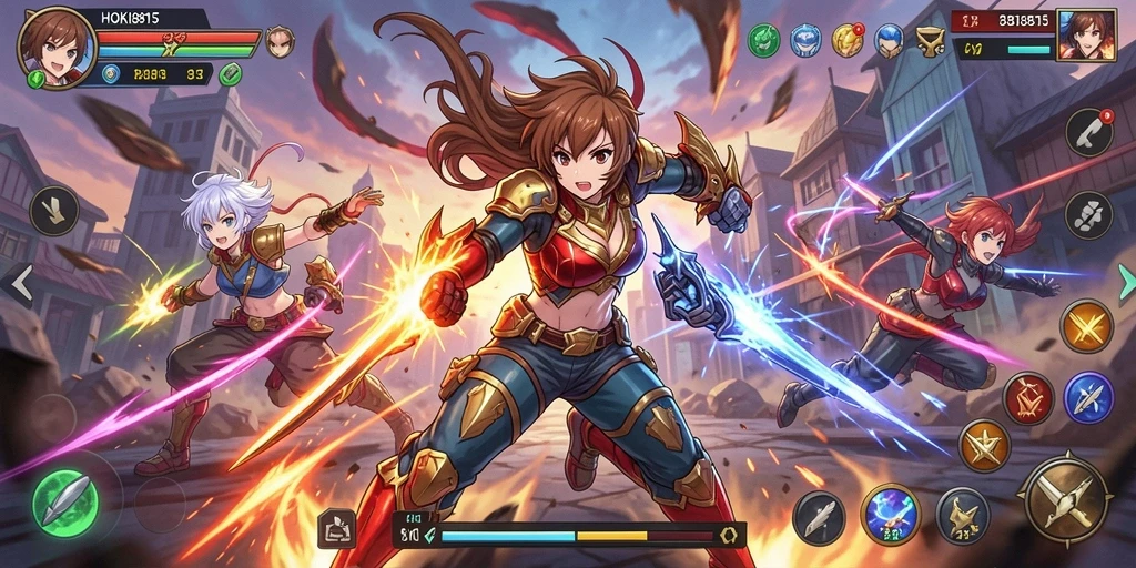 Tampilan gameplay HOKI8815 yang seru dan dinamis.