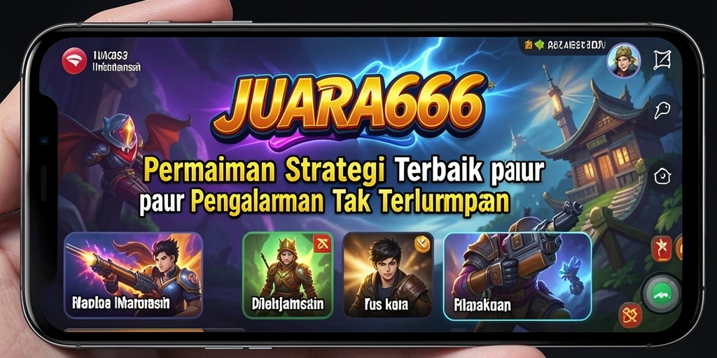 Tampilan gameplay menegangkan dan strategi di JUARA666.
