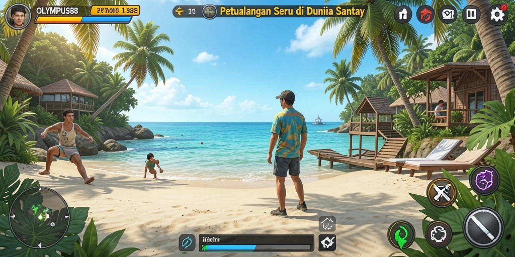 Screenshot OLYMPUS88 menampilkan gameplay yang ceria dan menarik.