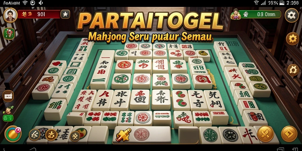Screenshot gameplay PARTAITOGEL menampilkan keseruan bermain Mahjong.