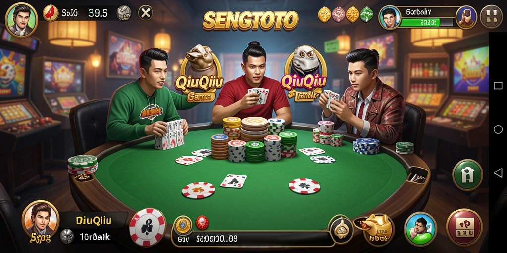 Screenshot SENGTOTO menampilkan gameplay QiuQiu yang seru.