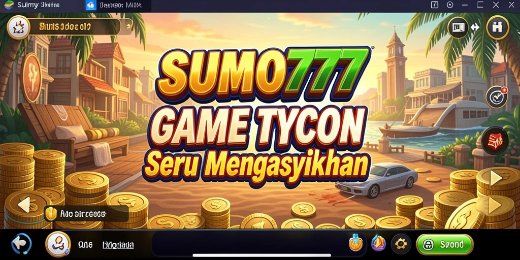 Tangkapan layar utama gameplay SUMO777 menampilkan manajemen bisnis yang mendebarkan.