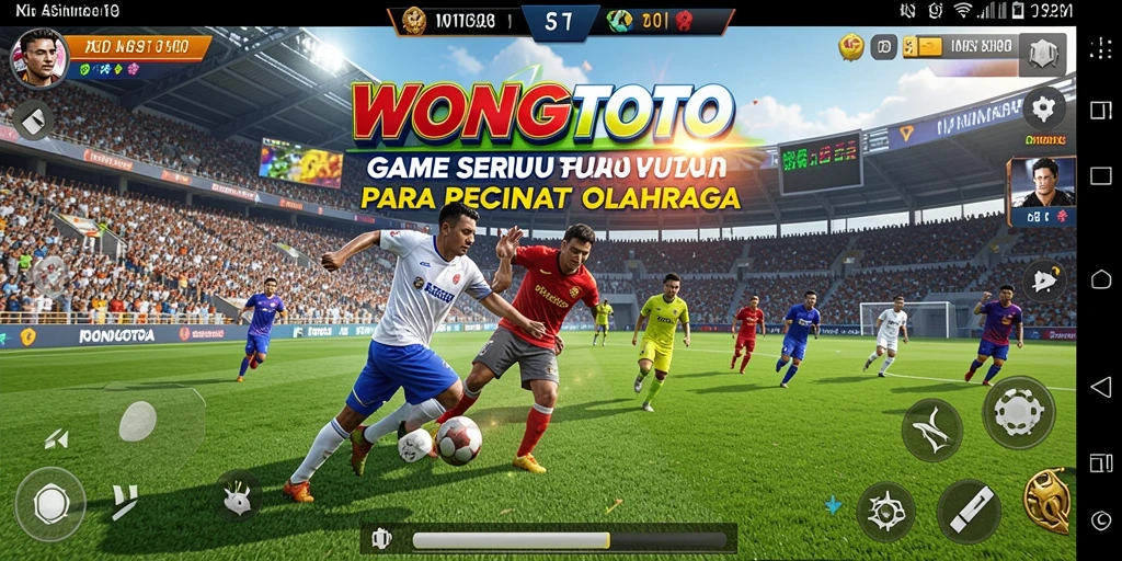Tampilan utama gameplay WONGTOTO yang menampilkan serunya olahraga.